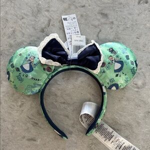 Disney Parks United Kingdom Alice in Wonderland Minnie Mouse Ears Headband NWT